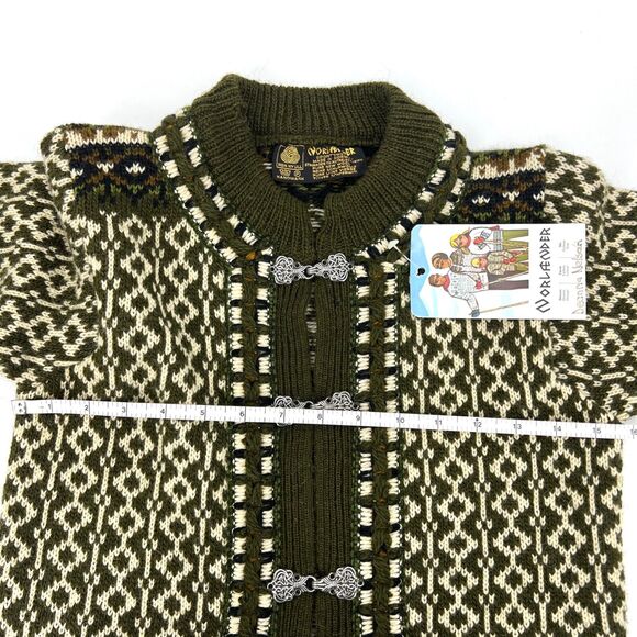 Norlender Norwegian Wool Cardigan Sweater Kids Euro Size 2 **READ** - Picture 6 of 9